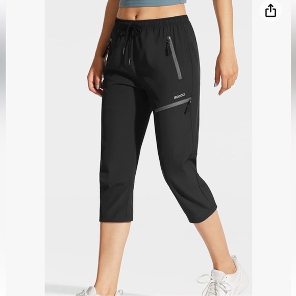 MOCOLY Cargo Hiking Pants Elastic Waist Quick Dry Lightweight Water Resistant - Picture 3 of 13